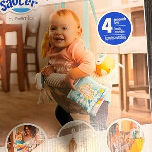 Evenflo Baby Doorway Jumper - Blue and Yellow